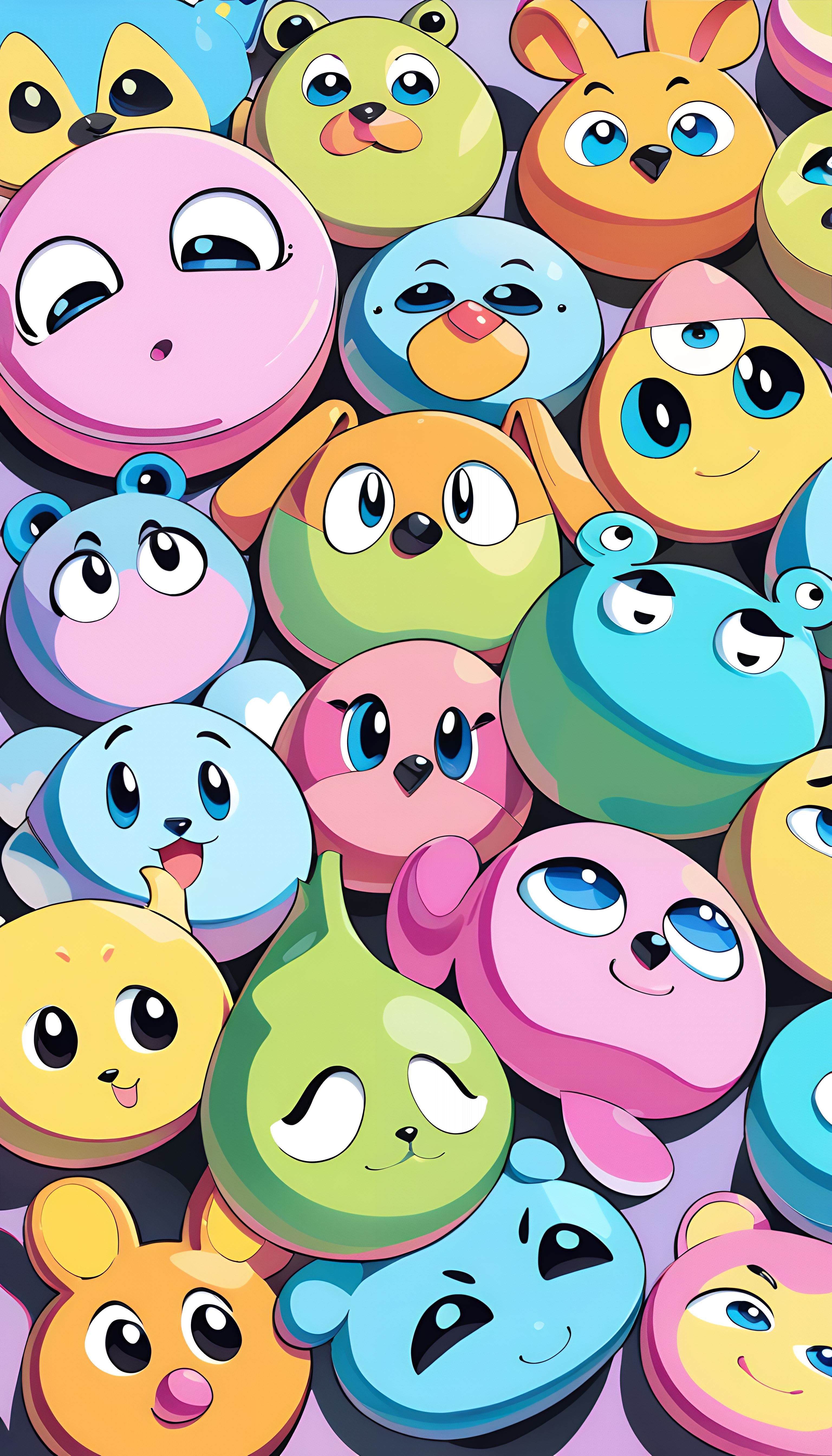 10 Tapet dla Dzieci (9:16) vol.3 – Kolorowe, Bajkowe, HD / 4K,  Telefon Android i iPhone